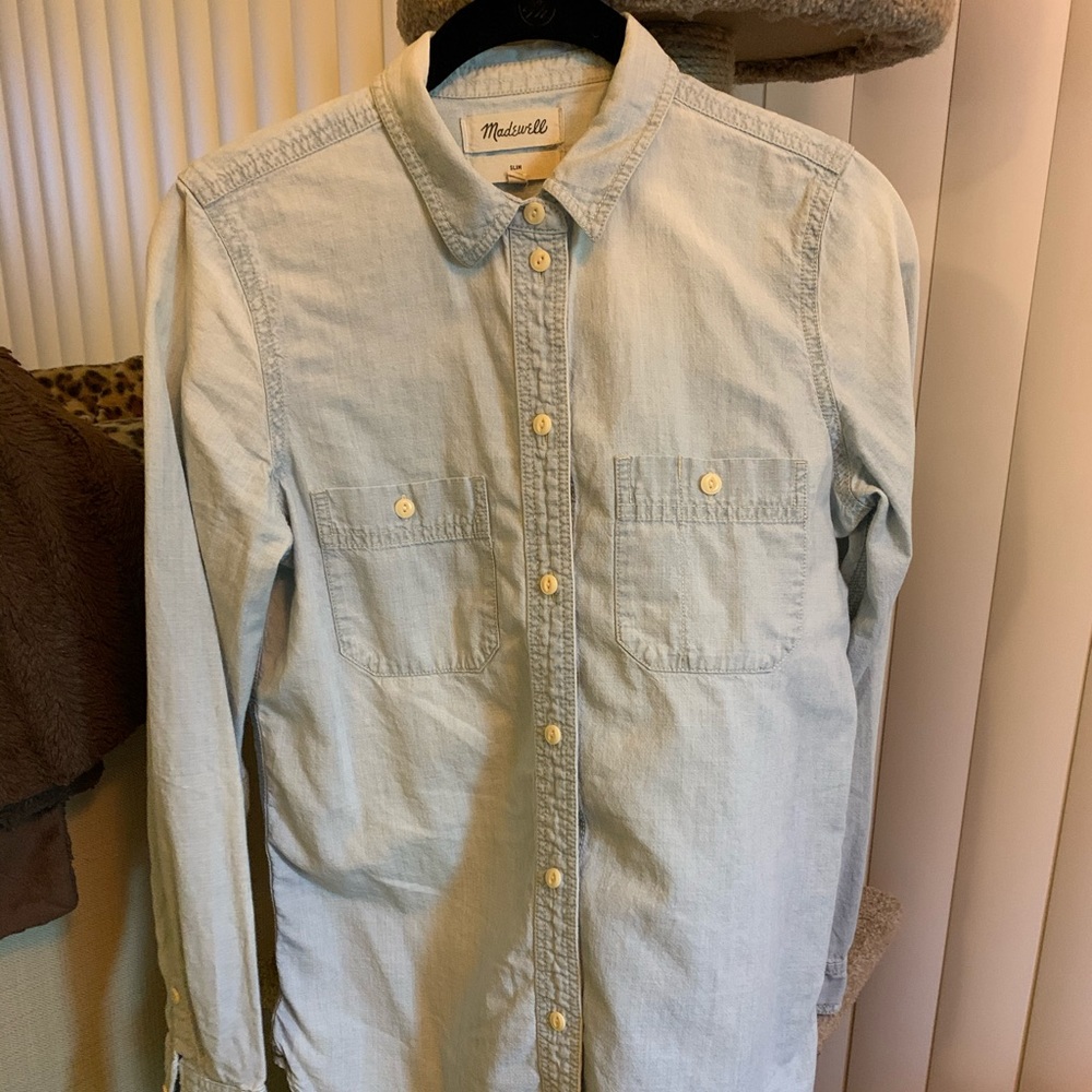 Madewell button down denim shirt
